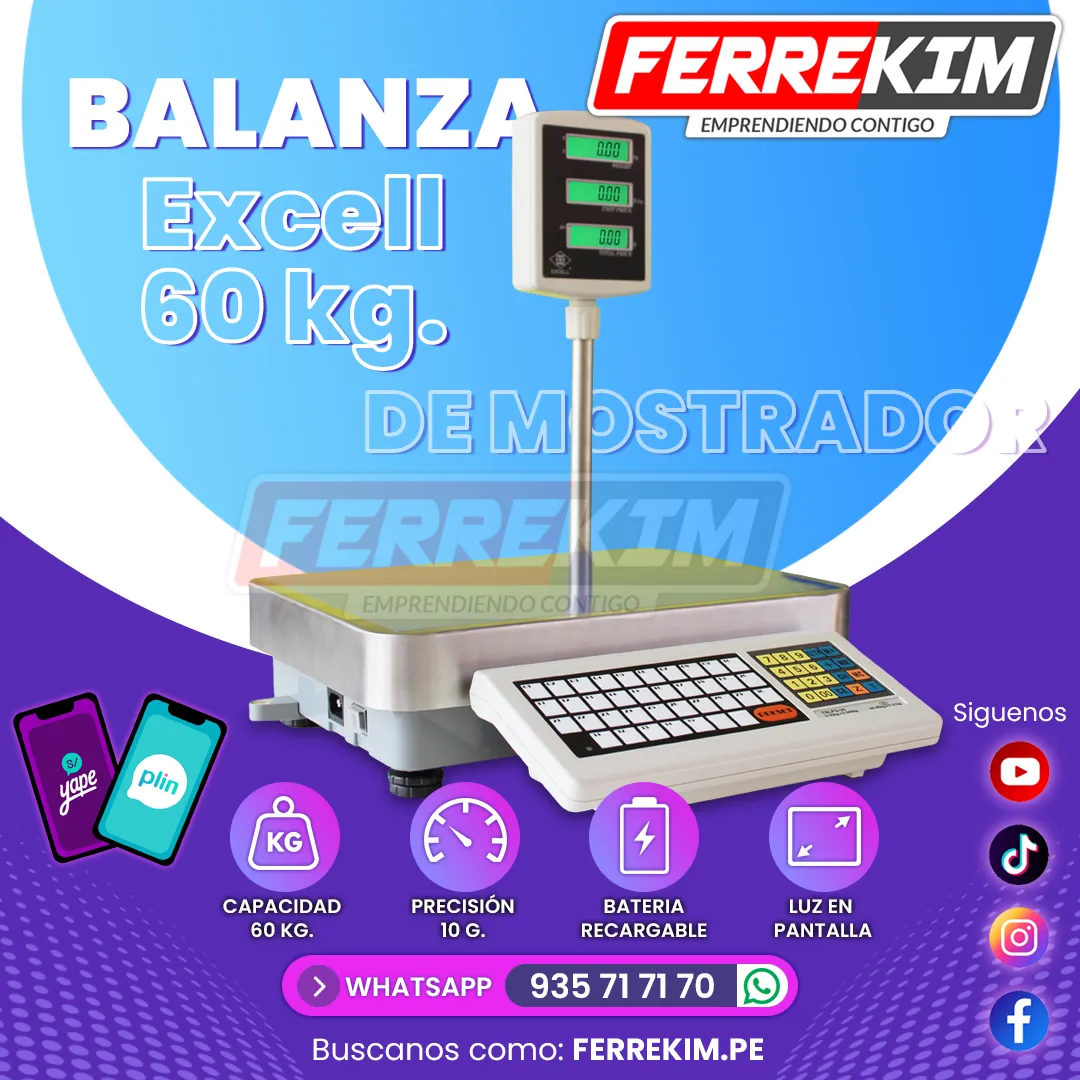 240407 balanza electronica excell sblp 60 kg 2