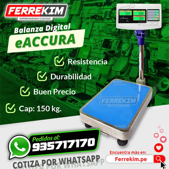 promociones ofertas balanzas electronicas ferrekim-balanza-digital-accura-de-150-kg