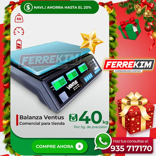 BALANZA VENTUS DE 40 KILOS PLANA