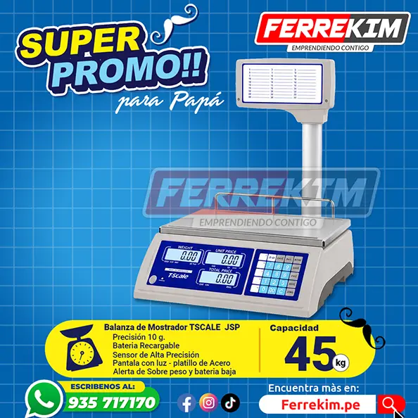 DIA DEL PADRE PAPÁ BALANZA DIGITAL de tienda tscale jsp DE 45 KG