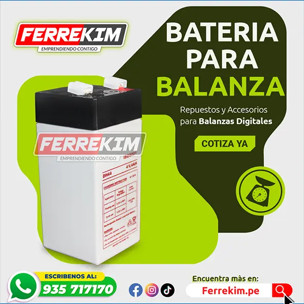 bateria para balanza digital accura excell tscale