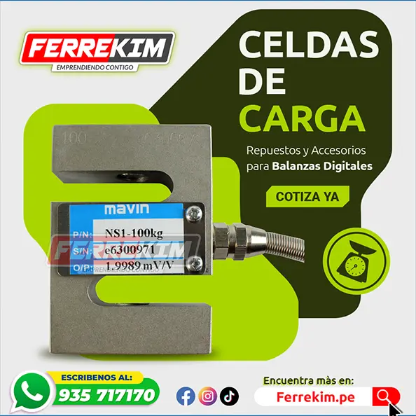 celda de carga tipo s para balanza digital