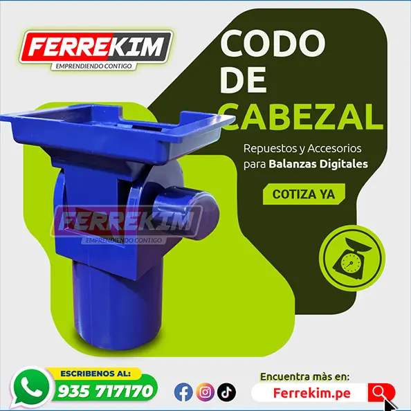 codo para indicador de balanza digital accura excell