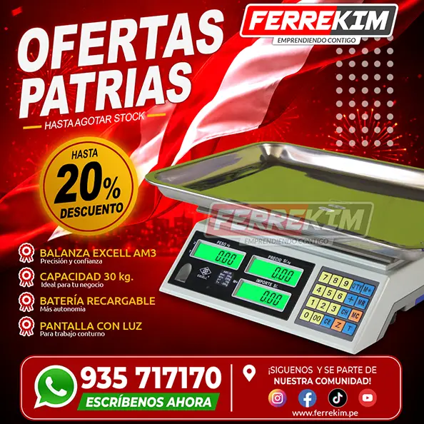 260602 BALANZA DIGITAL ofertas patrias para tienda excell am3 de 30 kilos A